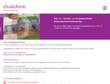 Tablet Screenshot of choochem.nl